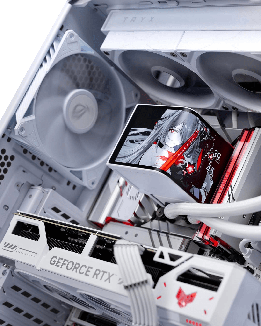 Asus Gaming PC powered by ASUS, White Gaming PC, Custom Build, Ryzen 7 9800X3D, RTX 5070 Ti, 1440p Gaming, 4K Ready, AMOLED Display PC, ASUS ROG, TUF Gaming, DDR5 6000, Samsung 990 PRO - product view 3 of 3