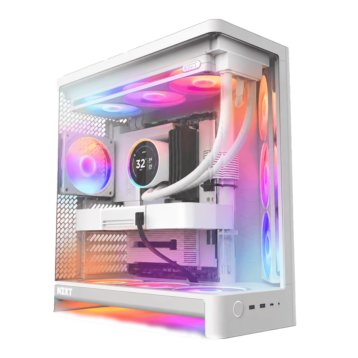 White Gaming & Workstation PC, AMD Ryzen 9 9950X3D, ZOTAC RTX 5080 16GB White, 64GB DDR5, 2TB Gen5 SSD, NZXT H6 RGB – Buy Online