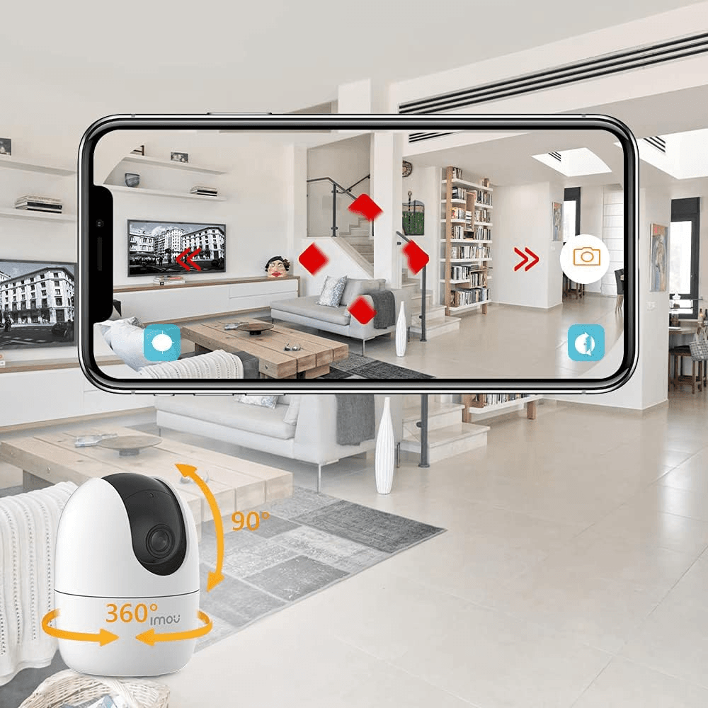 IMOU IMOU IPC-K2EP-5H2W Ranger 2 5MP Smart Indoor Security Camera, 3K Ultra HD, Wi-Fi 6, 360° Pan & Tilt, AI Human Detection, Privacy Mode - product view 3 of 4
