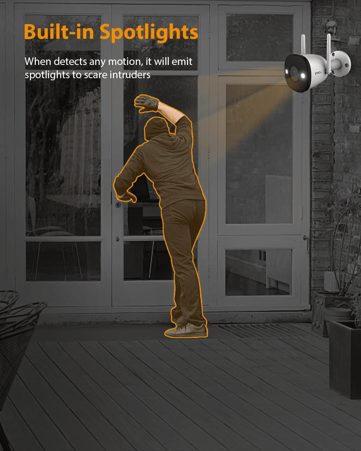 IMOU IMOU IPC-K3DP-3H0WF Bullet 2E 3MP Outdoor Security Camera, Smart Full-Color Night Vision, IP67 Weatherproof, AI Human Detection, Wi-Fi 6 - product view 2 of 6