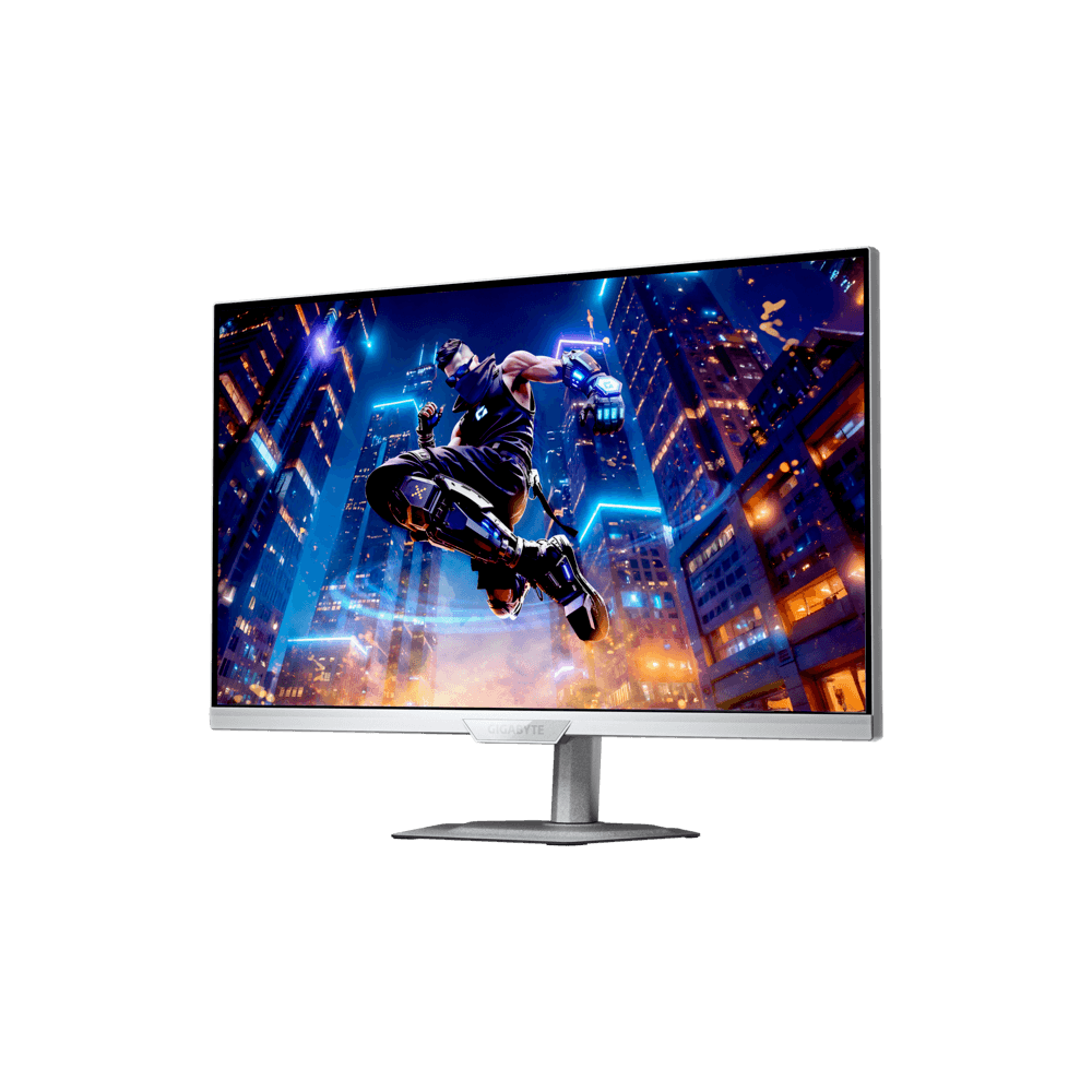 Gigabyte Gigabyte M27UP ICE 27 Inch Gaming Monitor, IPS 3840 x 2160 (UHD) 4K, 160Hz Refresh Rate, 1ms GTG Response Time, Dual Mode 4K @ 160Hz, FHD 360Hz, G-Sync Compatible, VESA Display HDR400, Built-in Speaker, 4 Way Adjustability |  M27UP ICE EK1 - product view 3 of 8