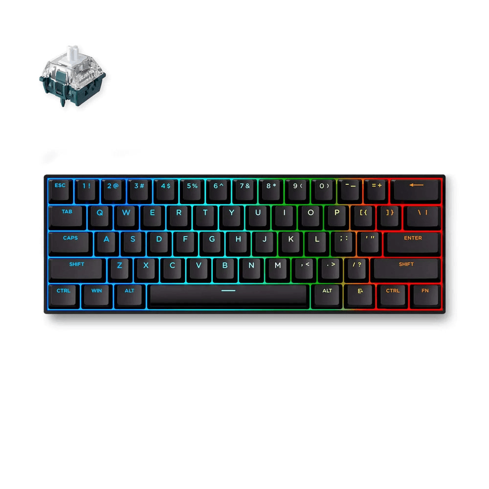 MCHOSE MCHOSE Ace 60 Pro Hall Effect Magnetic Gaming Keyboard, Wired, Ultra-Fast 8KHz Polling, 0.01mm Rapid Trigger, & TTC Uranus Magnetic Switch-SE, Black | Ace 60 Pro - product view 2 of 2