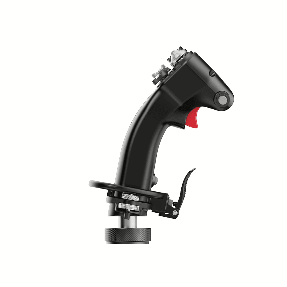 MOZA MOZA AS002 MH16 Flightstick Grip, Aviation-Grade Aluminum, 27 Input Signals, 8-Way ALPS Thumbstick, Modular Pogo Pin Design - product view 3 of 4