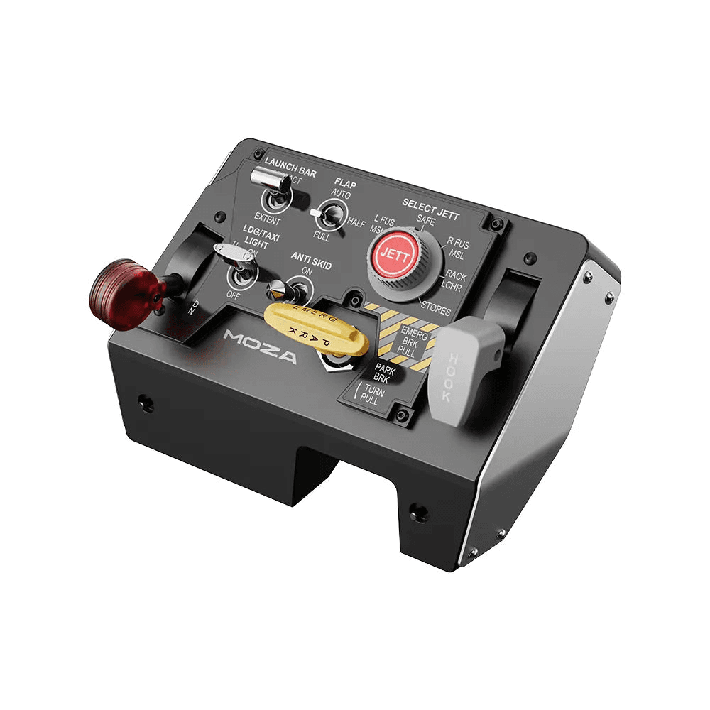 MOZA MOZA AS009 MTLP Flight Take-off Landing Panel, Multi-Function Landing Panel, F/A-18 Inspired, Aluminum Brake Lever - product view 3 of 4