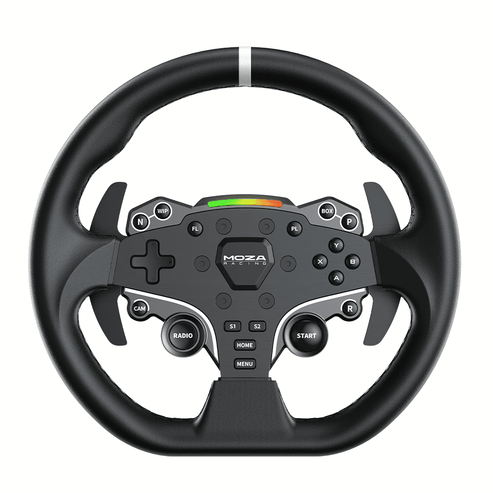 MOZA MOZA RS20 R5 Direct Drive Racing Simulator Bundle, 5.5 Nm Torque, ES Steering Wheel, Adjustable Pedals, Microfiber Leather - product view 2 of 5