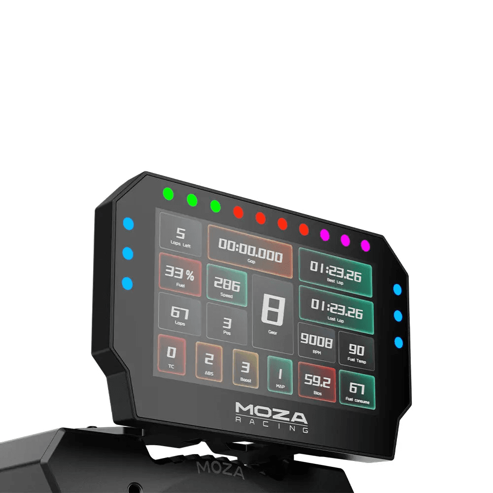 MOZA MOZA RS072 CM2 HD Racing Dash, 5-Inch 720P Touchscreen, 10 RGB Shift Indicators, Aluminum Alloy Case - product view 2 of 3