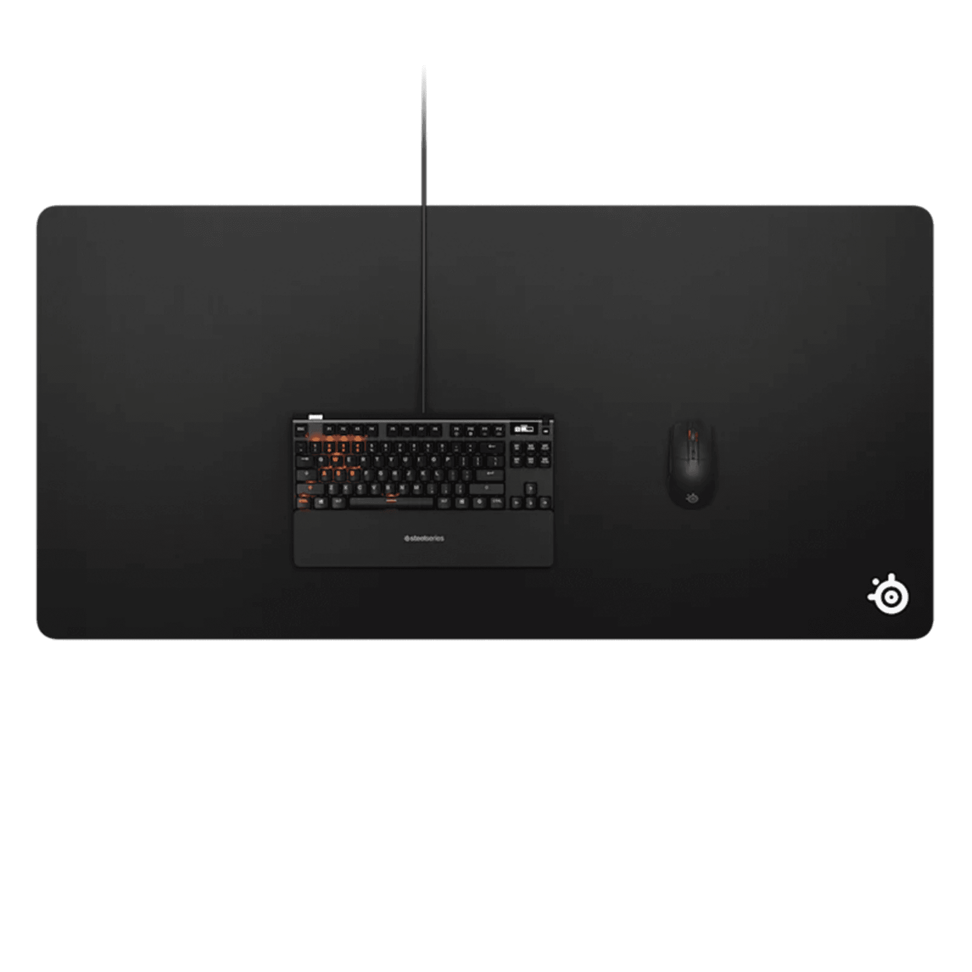 SteelSeries QcK 3XL Gaming Mousepad, Ultra-Large Desk Mat, Micro-Woven Cloth Surface & Non-Slip Rubber Base, 1220 x 590 x 3 mm, Black | 63842 – Buy Online