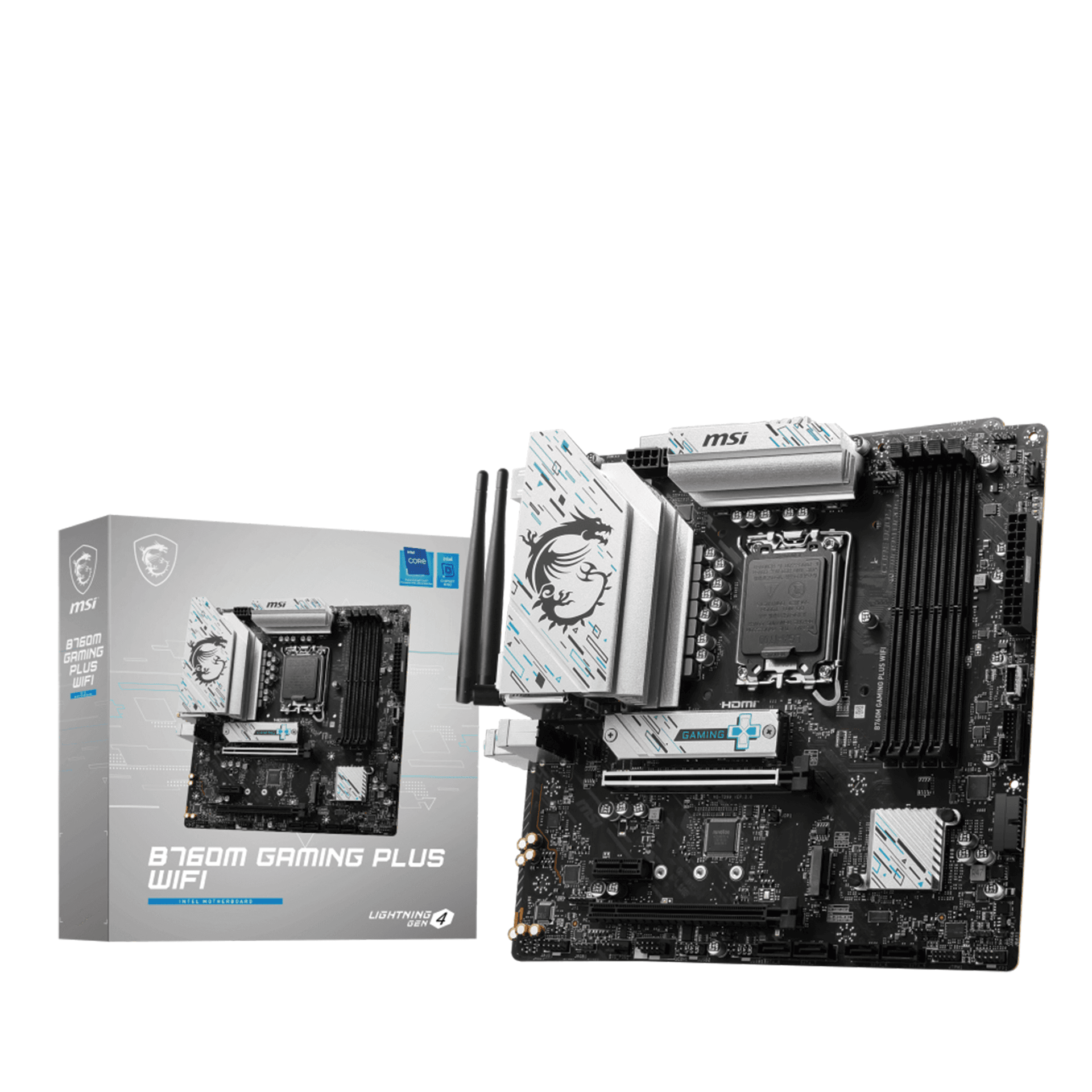 MSI B760M GAMING PLUS WIFI Motherboard, Intel LGA 1700, DDR5 Support, Wi-Fi 6E, & PCIe 4.0 Performance | 911-7D99-060 – Buy Online