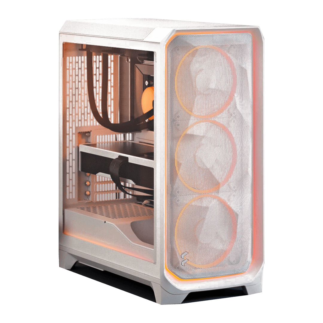 APEX AI & ML Workstation: Intel Core Ultra 9, RTX 5090 White OC, 64GB DDR5, 8TB NVMe, 1200W