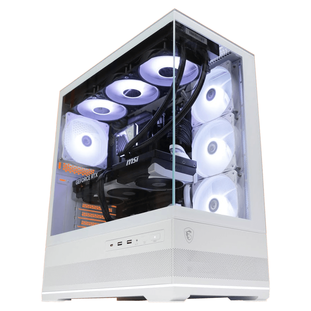 Gaming & Workstation PC Powered by MSI, Intel Core i7-14700F 14th Gen, 5070 SOC Edition 12GB, 32GB (2×16GB) 6000MHz, 1TB NVMe, 360 Black AIO ARGB Liquid Cooler, 750W