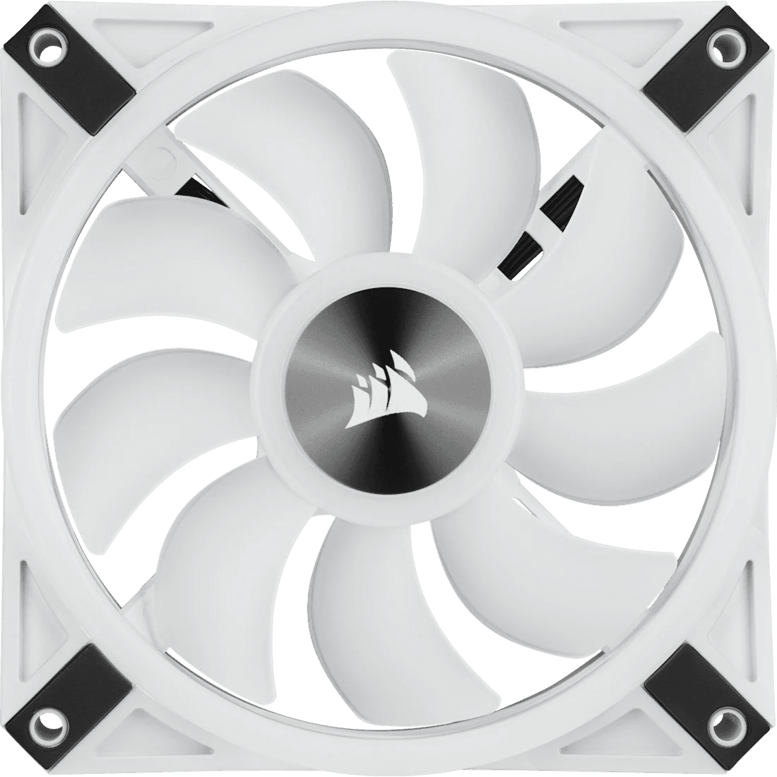 Corsair Corsair iCUE QL120 RGB 120mm PWM Single Fan, 102 Individual RGB LEDs, 1500 RPM, White | CO-9050103-WW - product view 3 of 6