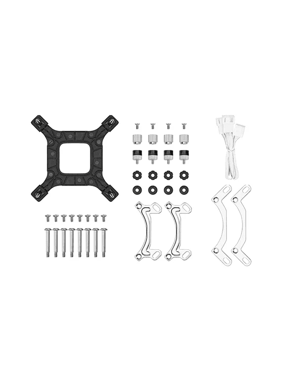 Asus DeepCool LE240 V2 White AIO ARGB Liquid CPU Cooler, 240mm Radiator, up to 3400 RPM, Hydro Bearing Type, Anti-Leak Technology | R-LE240-WHAMMN-G-2 - product view 3 of 6