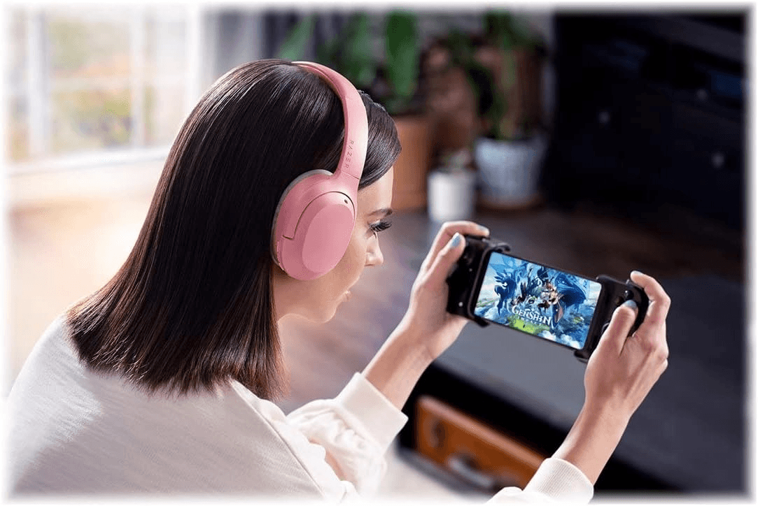 RAZER Razer Opus X Quartz - Bluetooth 5.0, Active Noise Cancellation (ANC) Technology, 60ms Low Latency, Frequency 20 Hz to 20 kHz Headset - Pink | RZ04-03760200-R3M1 - product view 2 of 6
