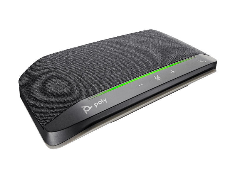 Hp Poly Sync 10 USB-A USB-C Speakerphone, Compatible with PCs via USB-A cable and USB-C adapter, Calls, Webinars, Podcasts, Music  | 772C3AA - product view 3 of 4
