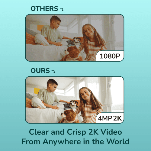 AWPRO Promage Connect Speed 25Q 4MP WiFi Indoor PTZ Camera, 2K Dual-Band WiFi, Human Detection, 350° Pan/Tilt | AWP013218 - product view 3 of 4