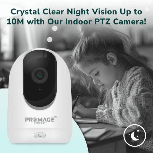 AWPRO Promage Connect Speed 20Q 3MP WiFi Indoor PTZ Camera, 355° Pan/Tilt, 2K Resolution, Tuya Smart, Two-Way Audio | AWP013382 - product view 2 of 4