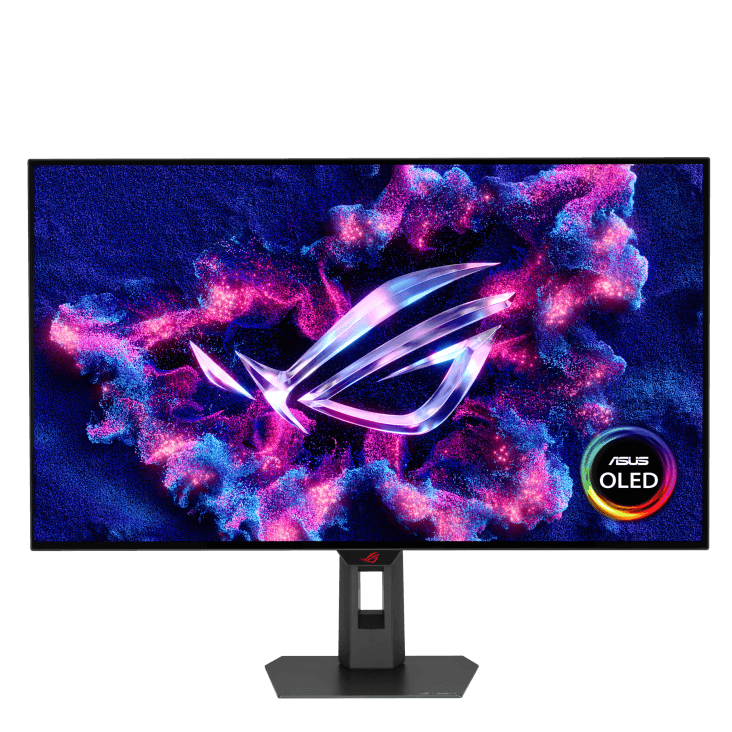 Asus ASUS ROG ROG Strix OLED XG32UCWMG 32-inch Gaming monitor, 4K TrueBlack Glossy OLED, dual mode (4K@240Hz, FHD@480Hz), 0.03ms (GTG), G-SYNC compatible, custom heatsink, OLED Care Pro, Neo Proximity Sensor, VESA DisplayHDR 400 True Black, Auto KVM, USB Type-C, ASUS UAE 3 Years Warranty | 90LM0BW0-B01371 - product view 1 of 7