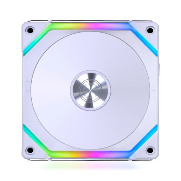 LIAN LI LIAN LI UNI FAN SL120 V2 White (3-Pack): 120mm PC Case Fans, 64.5 CFM Airflow, 29.2 dB(A) Noise, PWM & ARGB Control | G99.12SLV23W - product view 2 of 2