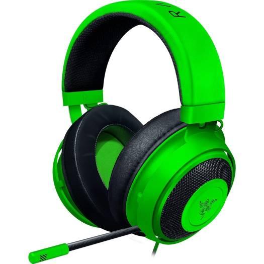 RAZER Razer Wired Gaming Headset Kraken PC/Game Console/Smartphone Equipped with Analog Audio Terminal 3.5mm Stereo Mini 4 Pole or 3 Pole ??2 (Volume Dial/Microphone Mute Switch), Green | RZ04-02830200-R3M1 - product view 3 of 4