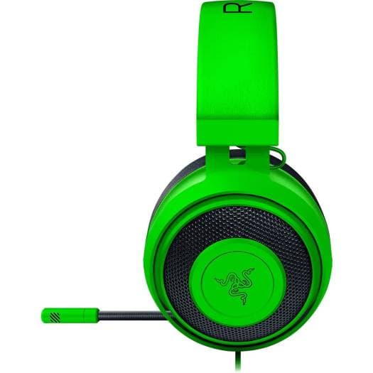RAZER Razer Wired Gaming Headset Kraken PC/Game Console/Smartphone Equipped with Analog Audio Terminal 3.5mm Stereo Mini 4 Pole or 3 Pole 2 (Volume Dial/Microphone Mute Switch), Green | RZ04-02830200-R3M1 - product view 3 of 4