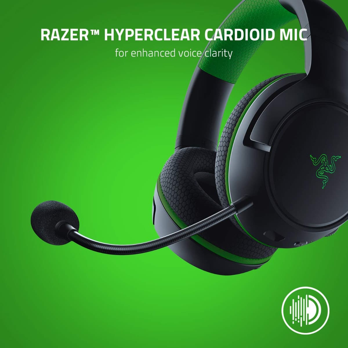 RAZER Razer Kaira Pro Wireless Gaming Headset for Xbox Series X | S: TriForce Titanium 50mm Drivers - Supercardioid Mic - Dedicated Mobile Mic - EQ and Xbox Pairing - Xbox Wireless and Bluetooth 5.0 - Black |  RZ04-03470200-R3M1 - product view 3 of 5