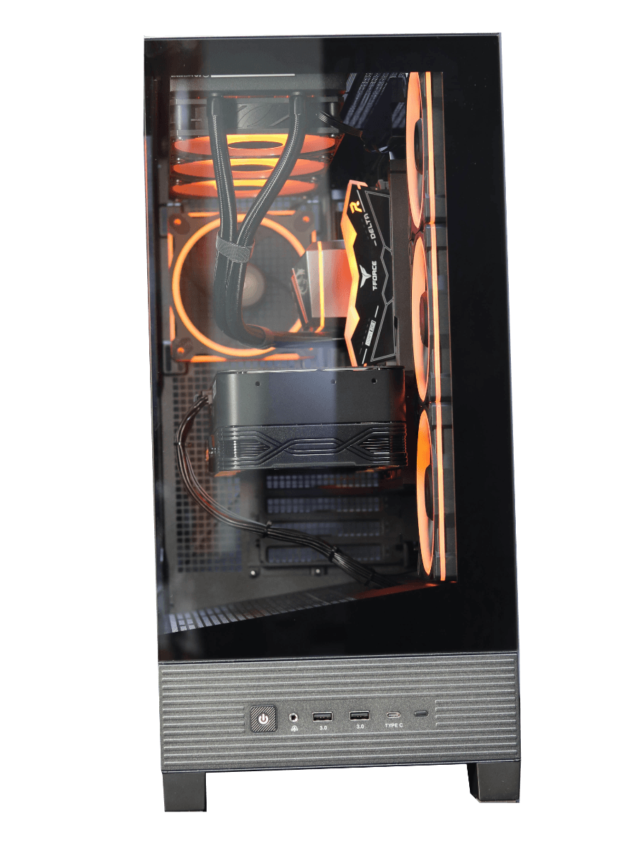 Nanotech AMD Ryzen 7 7800X3D + RX 9070 Nitro+ Gaming PC Build, AMD Ryzen 7 7800X3D, AMD Radeon RX 9070 16GB,  32GB (1x32GB) AMD EXPO, 1TB NVMe, 750W - product view 3 of 3