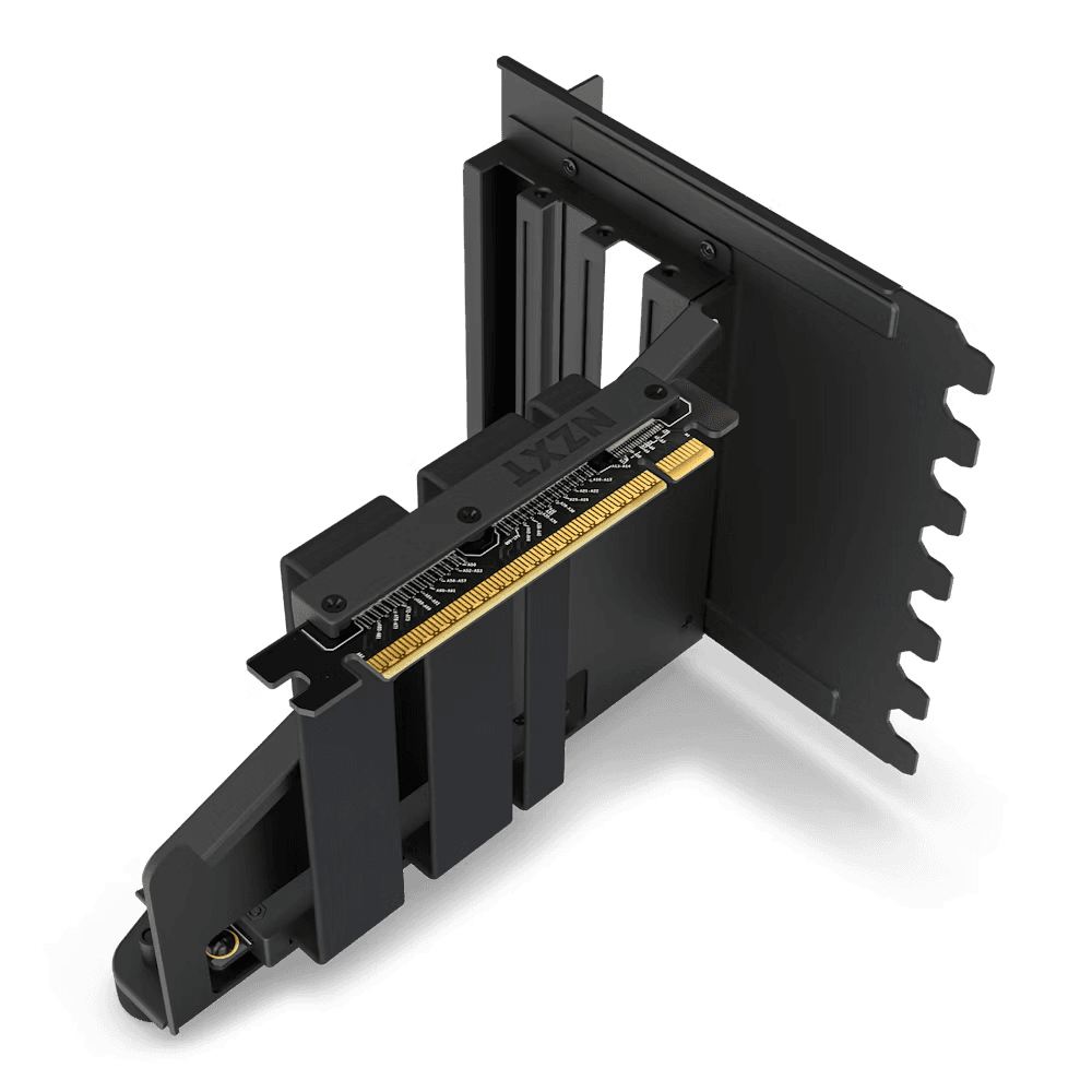 NZXT NZXT Vertical GPU Mounting Kit, Steel GPU Bracket & 175 mm PCIe Gen 4 Riser Cable, Fits perfectly with NZXT H5, H7 and H9 Series | AB-RH175-B1 - product view 2 of 4