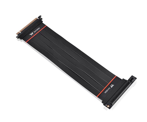 Thermaltake ThermalTake Premium PCI-E 4.0 Extender 300mm with 90 degree adapter, Thermoplastic, PCB EM-888, Polyethylene(PE), Copper Alloy, Aluminum foil Mylar, Black | AC-058-CO1OTN-C2 - product view 2 of 7
