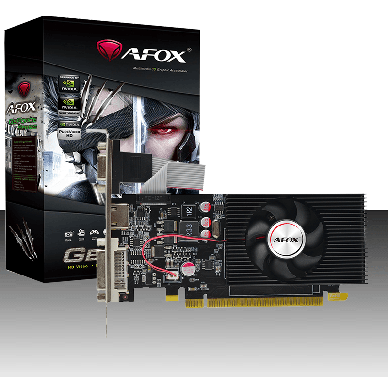 AFOX AFOX NVIDIA GeForce GT 730 GDDR3 4GB (128Bit) Graphic card, Low Profile PCI-E Gen 2.0, 1333MHz | AF730-4096D3L5(DDR3) - product view 3 of 5