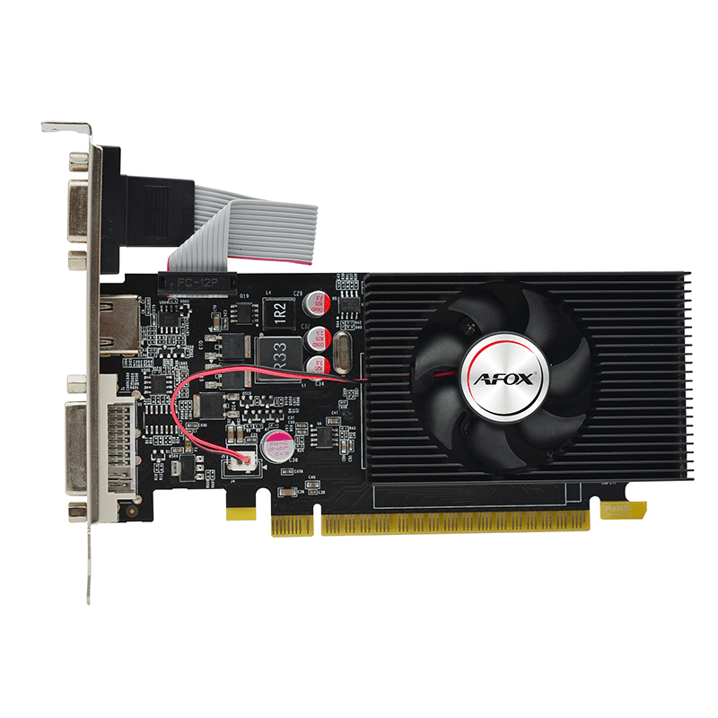 AFOX AFOX NVIDIA GeForce GT 730 GDDR3 4GB (128Bit) Graphic card, Low Profile PCI-E Gen 2.0, 1333MHz | AF730-4096D3L5(DDR3) - product view 1 of 5