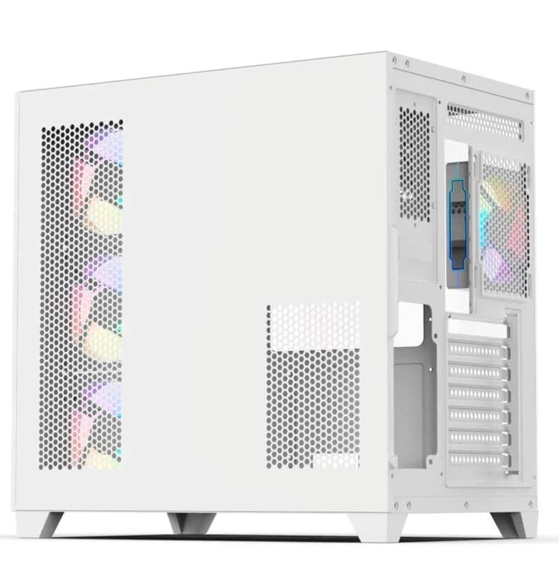 Other ACEGEEK Mercury R425 Mid-Tower Case, Transparent Tempered Glass, 7x Fans supports, Motherboard Supports Upto ATX, Graphic Card Supports Upto 410mm, 425x280x420mm, White | AG-MERCURY-R425-PRO-WH - product view 2 of 9