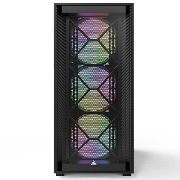 Montech Montech AIR 1000 Premium Case, With Two Different Styled Toolless Quick Release Front Panels, All-Around Anti-Dust Design, 4x ARGB Fans Pre-installed, Easy Swivel Glass Side Panel, Ample upgrade space for High-end GPU and Motherboard | AIR 1000 Premium - product view 3 of 11