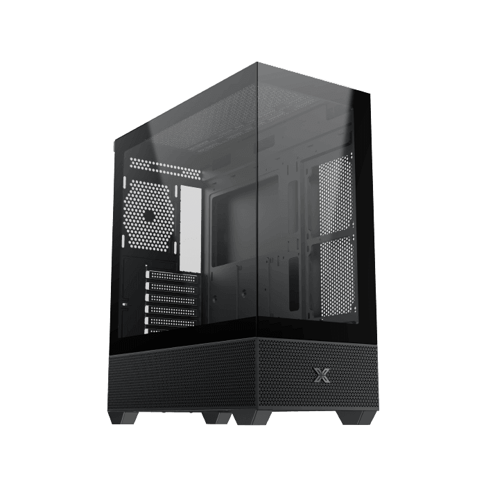 XIGMATEK Xigmatek Alphard E-ATX ARGB Case, Tempered Glass, 9x Fans Supports, MoBo Upto E-ATX, GPU Upto 410mm, Cooler Upto 360mm, Black | EN43802 - product view 3 of 12