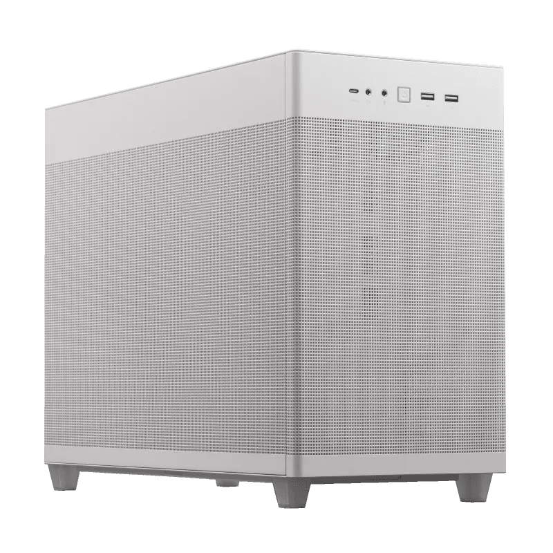 Asus White Mini Workstation & Gaming PC Powered By ASUS, Core I7 14700K, 64GB DDR5, 4070 SUPER 12GB, 2TB SSD - product view 1 of 1
