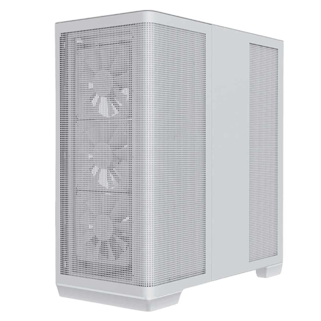 Nanotech AMD 9800X3D x 5070 White Gaming PC,  AMD 9800X3D, 5070 EAGLE OC Edition ICE 12GB, 32GB (2x16GB) 6400MTs, 2TB NVMe, AIO LCD Cooler, 850W - product view 2 of 2