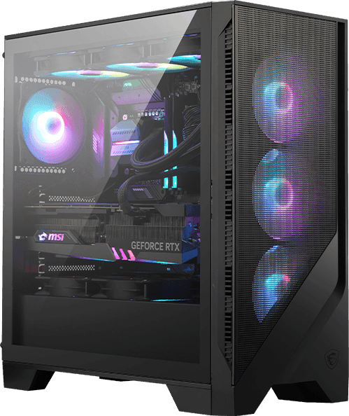 MSI Powered Ultimate Gaming PC, AMD Ryzen 7 9700 Up to 5.5 GHz, RTX 5070 Ventus 2X OC 12GB, 32GB (2x16GB) 6000MHz, 1TB NV2 NVMe,  AIO Liquid Cooler, 850W, WiFi – Buy Online