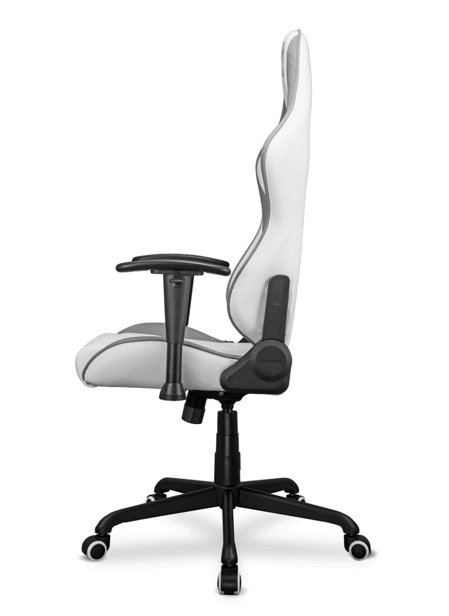 Cougar Cougar ARMOR Elite White Gaming Chair, Premium PVC Leather, 2D Armrest, Piston Height Adjustment, Class 4 Gas Lift, 160 Degree Recline, Max Loading 120kg, Royal, White | 3MELIWHB.0001 - product view 3 of 4