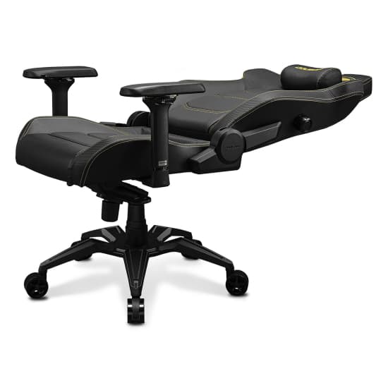 Cougar COUGAR ARMOR EVO Royal Gaming Chair, Magnetic neck pillow memory foam, Breathable PVC leather, Full steel frame for sturdy support, 4D adjustable armrest, 5-star base and extra-size wheels, Support up to 160kg, Black | 3MEVOGLB.0001 - product view 3 of 6