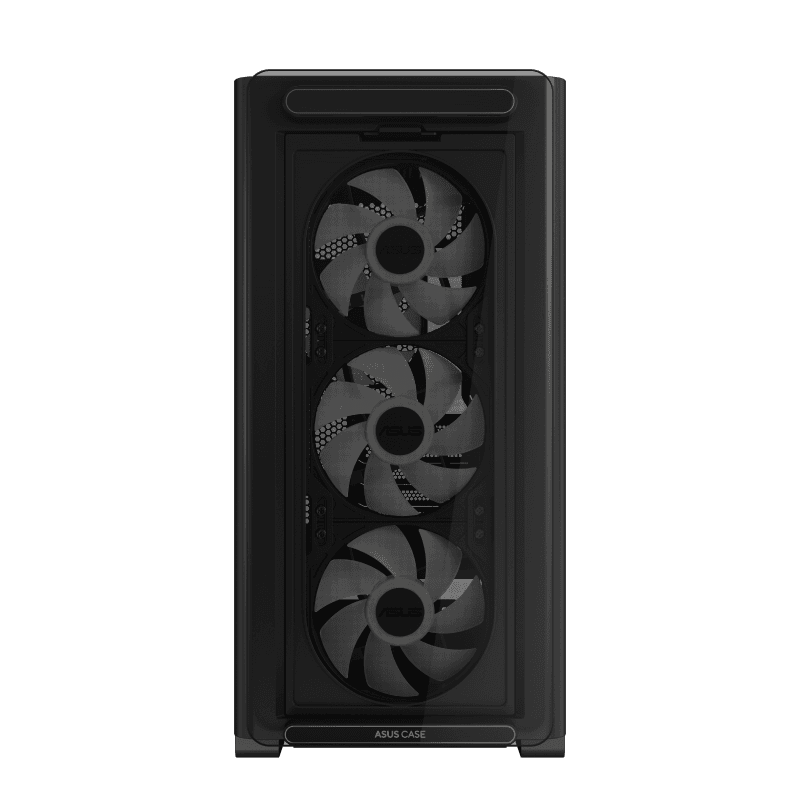 Asus ASUS A23 PLUS micro-ATX case, Support Hidden-connector Motherboards, Standoff-mounted tempered-glass front panel, supports up to 360 mm Cooler, Black | 90DC00K0-B19010 - product view 3 of 10
