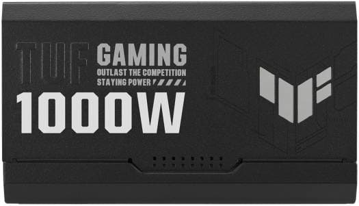 Asus ASUS TUF Gaming 1000W ATX Power Supply Unit, 80 Plus Gold Certification, Fully Modular, 135mm Fan, Dual Ball Fan Bearings,  ATX12V, 150 x 150 x 86 mm, Axial-tech Fan Design, Military-grade, Black | 90YE00S1-B0NA00 - product view 2 of 9