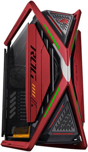 Asus ASUS ROG Hyperion EVA-02 Edition aRGB EATX Full Tower Chassis, Up to 420mm Radiator & 7x Fan Support, 4x Pre-Installed Fan, 4x USB 3.2Gen1, USB-C 3.2 Gen2, Red/Black | 90DC00F4-B39000 - product view 2 of 7