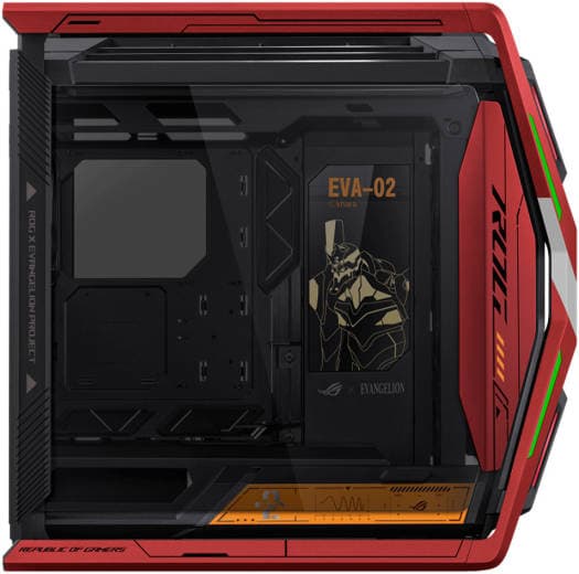 Asus ASUS ROG Hyperion EVA-02 Edition aRGB EATX Full Tower Chassis, Up to 420mm Radiator & 7x Fan Support, 4x Pre-Installed Fan, 4x USB 3.2Gen1, USB-C 3.2 Gen2, Red/Black | 90DC00F4-B39000 - product view 1 of 7