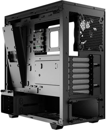 Be quiet! Be Quiet! Pure Base 500 FX aRGB Mid-Tower ATX Computer Case, 4x Light Wings PWM Fans, Up to 360mm Radiator Support, ABS + Steel + Tempered Glass Materials, USB-C / USB-A / Mic + Audio, Black | BGW43 - product view 2 of 4
