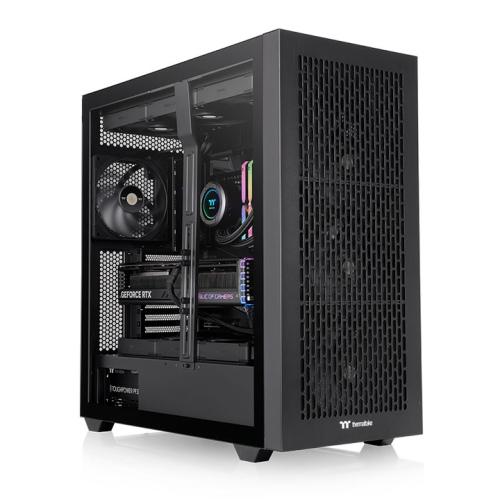 Thermaltake AX500 Full Tower Case, 4x 140mm CT140 Fans Pre-installed, Compatible with Hidden-Connector & E-ATX/SSI-EEB Motherboards, Supports Dual GPU & Dual 420mm radiators, Black | CA-11D-00F1WN-00 – Buy Online