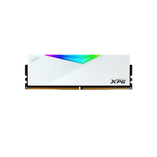 ADATA Adata XPG Lancer RGB 32GB (2x16GB) DDR5 Memory, 5200MHz Tested Speed, CL38 Latency, Dual Channel Kit, PC5-41600, 1.25 V, Intel XMP 3.0, Integ Heatsink, Unbuffered, ECC, White | AX5U5200C3816G-DCLARWH - product view 3 of 3