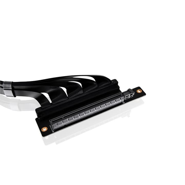 Thermaltake Thermaltake PCI-E 4.0 Dual 90 Degree Riser Cable 400mm: EMI Shielding Cover, PCI-E 4.0 X16 Speed, Supports PCI-E 3.0, 2.0 and 1.0 Applications, Special Dual-90 Degree Connecters - Black AC-077-CO1OTN-C1 - product view 3 of 5