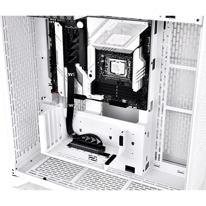 Thermaltake Thermaltake PCI-E 4.0 Dual 90 Degree Riser Cable 400mm: EMI Shielding Cover, PCI-E 4.0 X16 Speed, Supports PCI-E 3.0, 2.0 and 1.0 Applications, Special Dual-90 Degree Connecters - Black AC-077-CO1OTN-C1 - product view 2 of 5