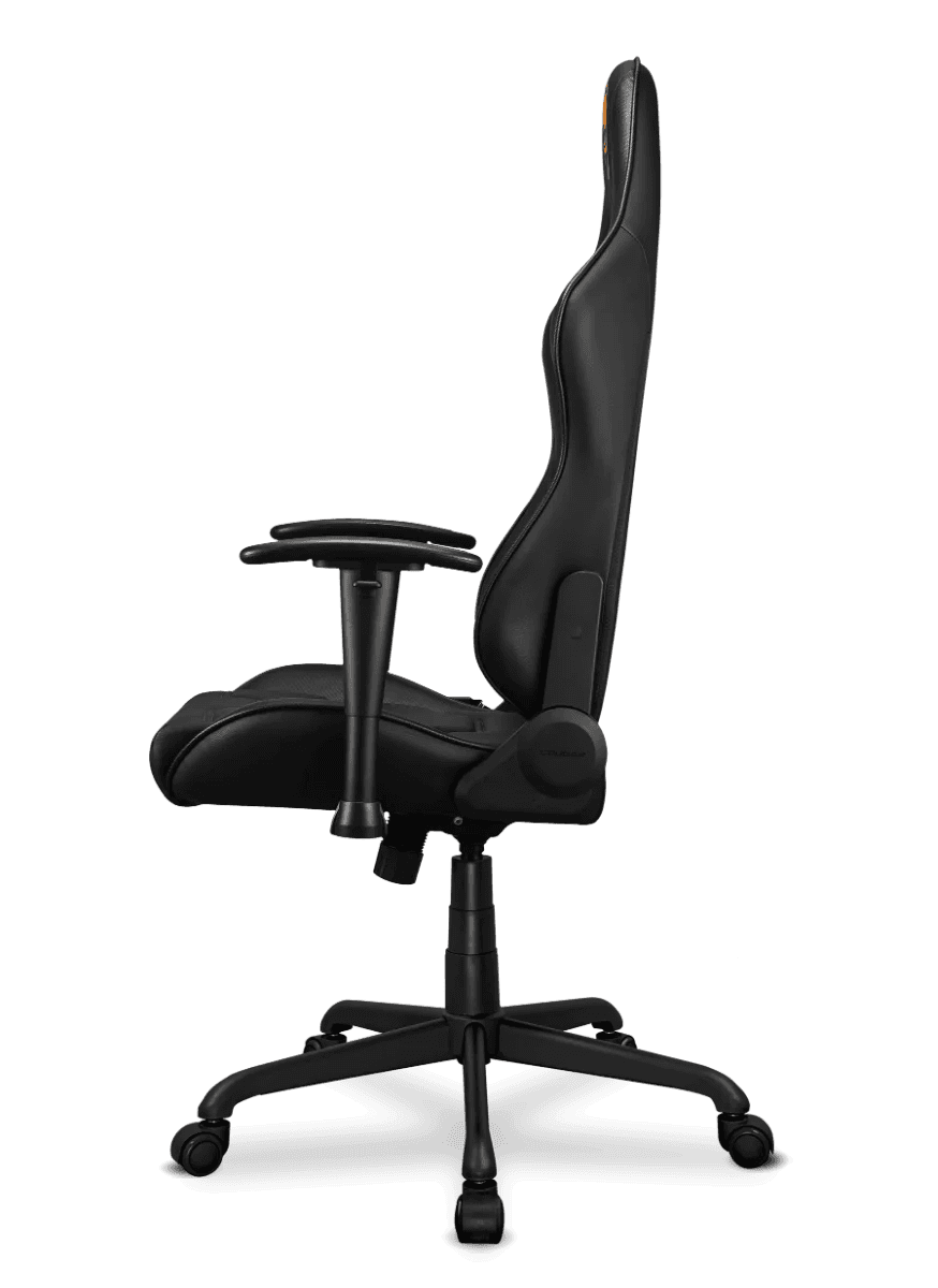Cougar COUGAR Armor Elite Gaming Chair, Premium PVC Leather, 2D Armrest, Piston Lift Height Adjustment, Class 4 Gas Lift Cylinder, 160° Reclining, Up to 120Kg Max Load, Black | CG-CHAIR-ARMOR-ELITE-BLK - product view 3 of 4