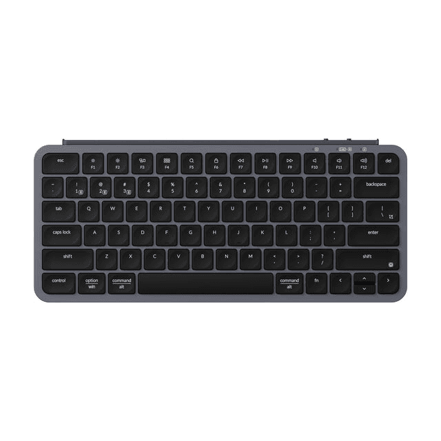 Keychron Keychron B1 Pro Ultra-Slim Wireless Keyboard,  2.4 GHz, Bluetooth, and a wired connection, Mac, Windows, And Linux, Space Gray | B1P-K1 - product view 1 of 1