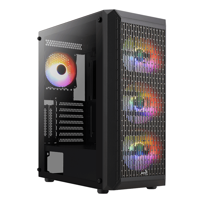 AEROCOOL AEROCOOL BEAM -G-BK-V2 FRGBMID TOWER CASE 4FAN, 4711099471744 - product view 2 of 6